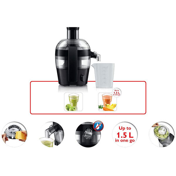 Philips Viva Collection Compact Juicer 500 W, 1.5 L, QuickClean