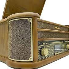 Roadstar Wooden Vintage Hi-Fi System – Turntable, CD, Cassette, Bluetooth & USB