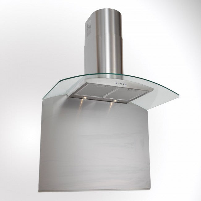 Luxair 90 cm Curved Glass Cooker Hood – Stainless Steel