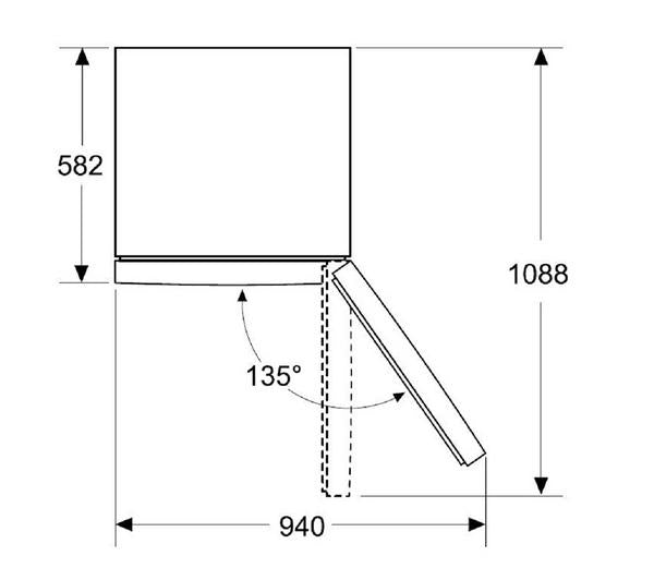 Bosch Series 2 Freestanding Fridge Freezer - Inox | KGN27NLEAG
