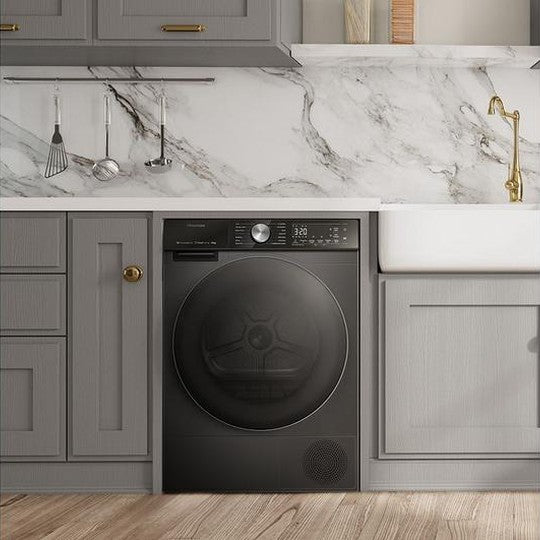 HISENSE 5S Series WiFi-enabled 9 kg Heat Pump Tumble Dryer - Black | DH5S902BB