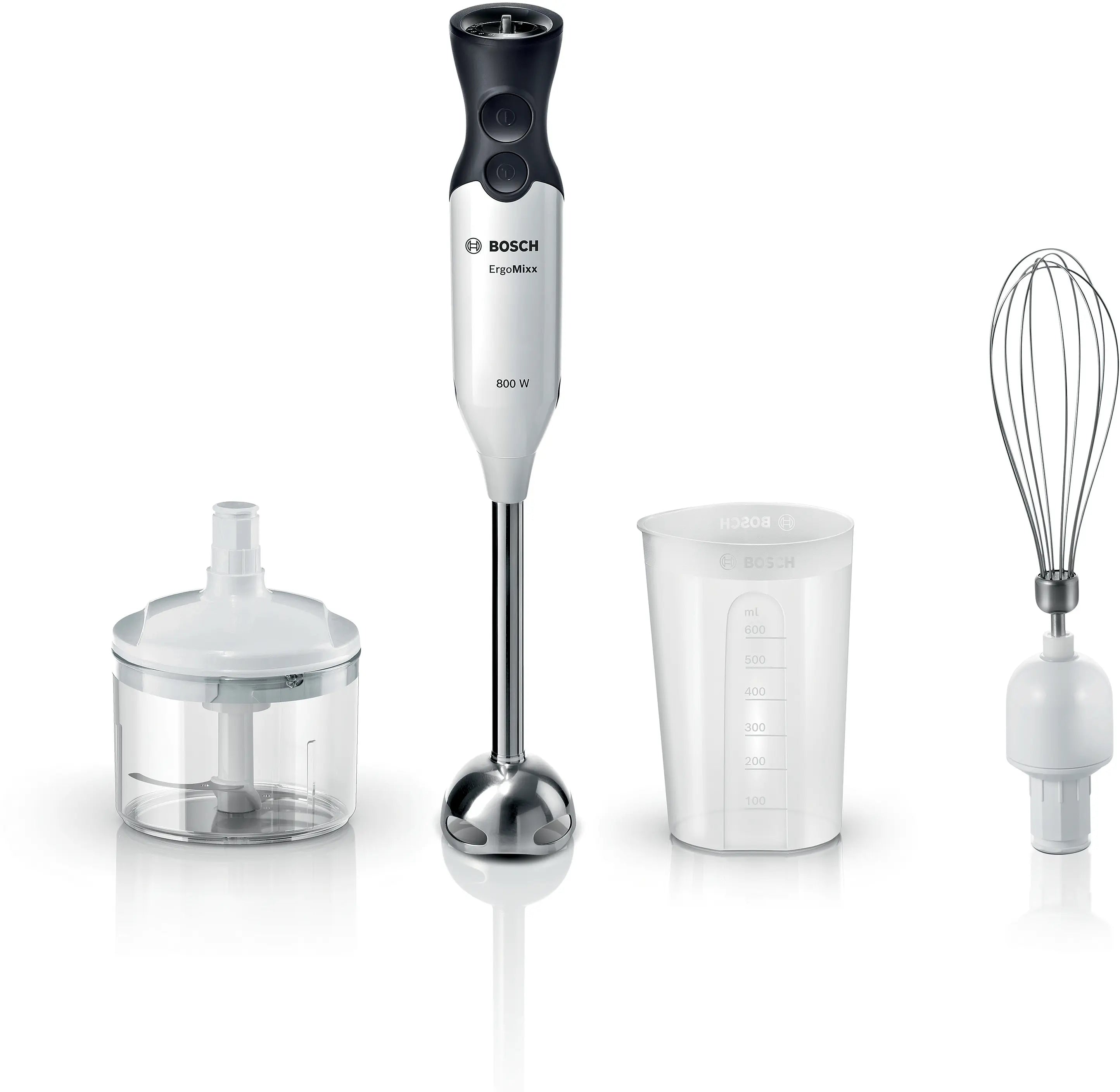 Hand blender ErgoMixx 800 W White, Anthracite