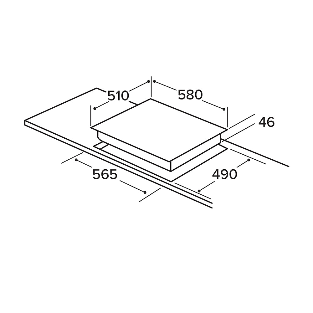 MATRIX 60cm Built-in 4 Zone Ceramic Hob | MXC060FR