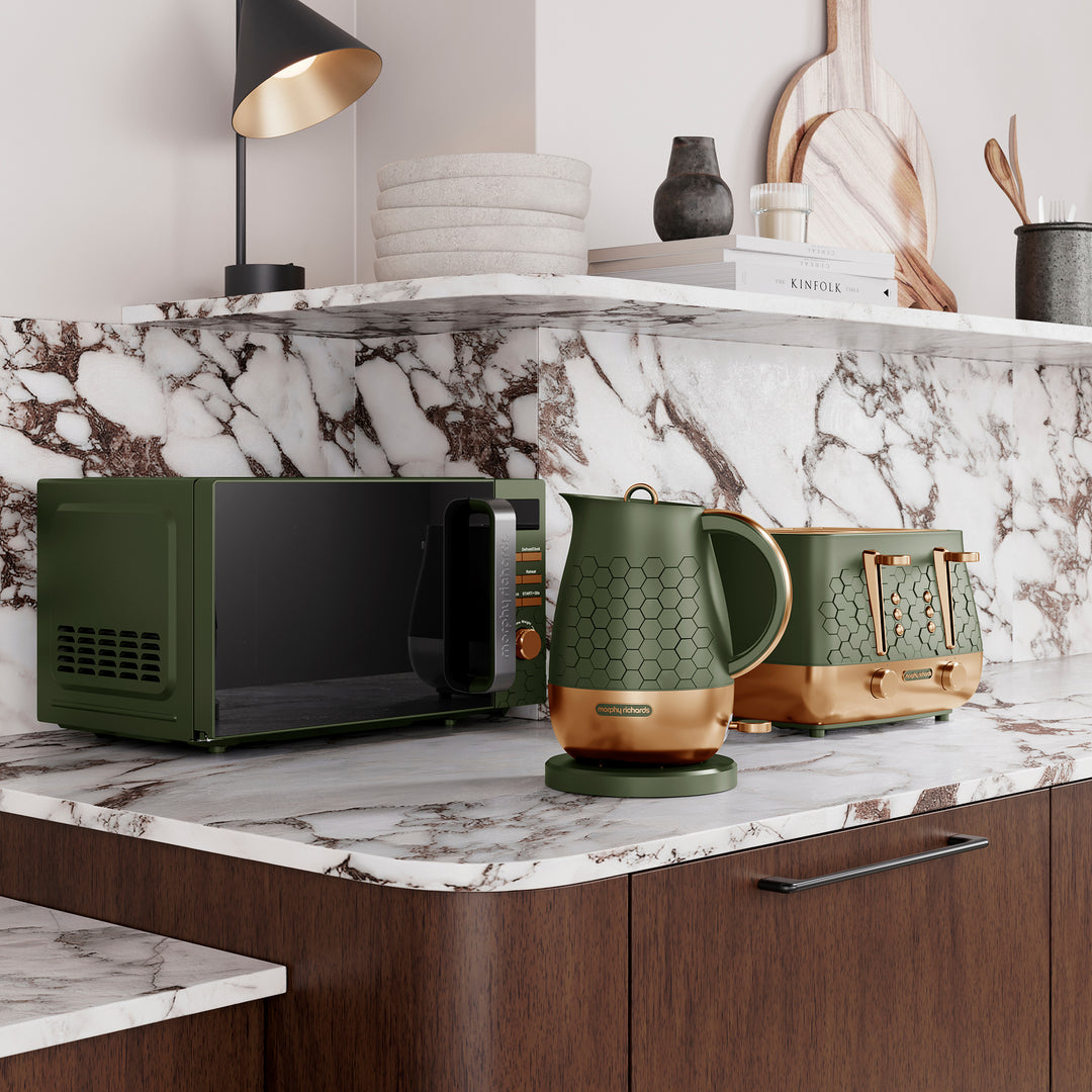 Cassini 20L 800W Green Digital Microwave - Olivine