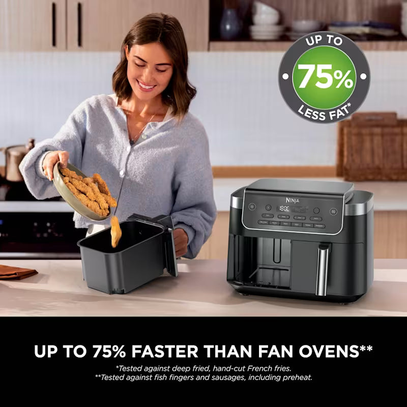 Ninja DualZone 2-Drawer Air Fryer 7.6L | DZ801UK