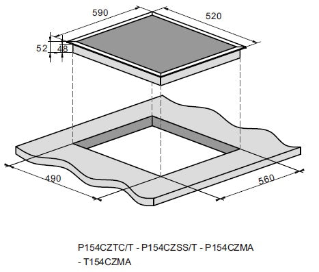 PowerPoint Ceramic Hob Side Control Knobs
