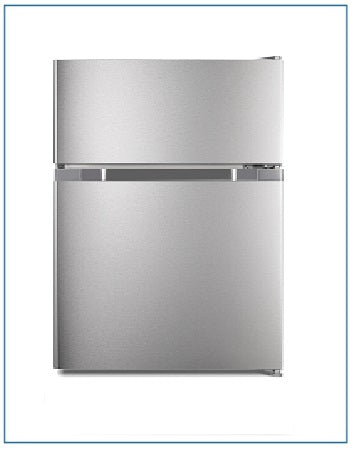 PowerPoint Undercounter Fridge Freezer Silver