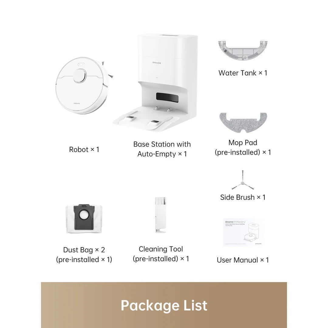 Dreame D10 Plus Gen 2 Robot Vacuum | RLD32GD
