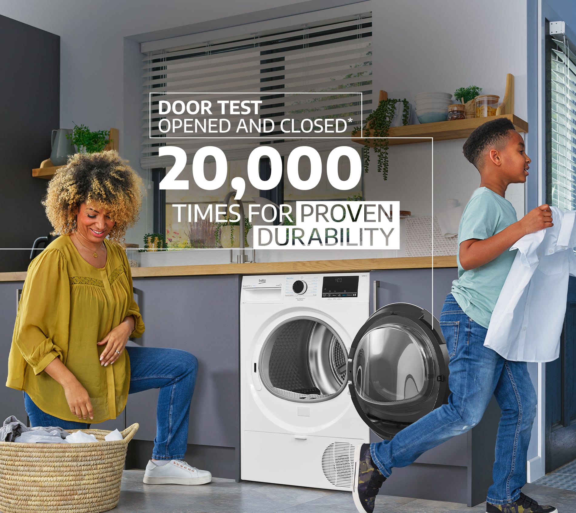 Beko 12kg Heat Pump Tumble Dryer with SteamCure Technology | BM3T31233W