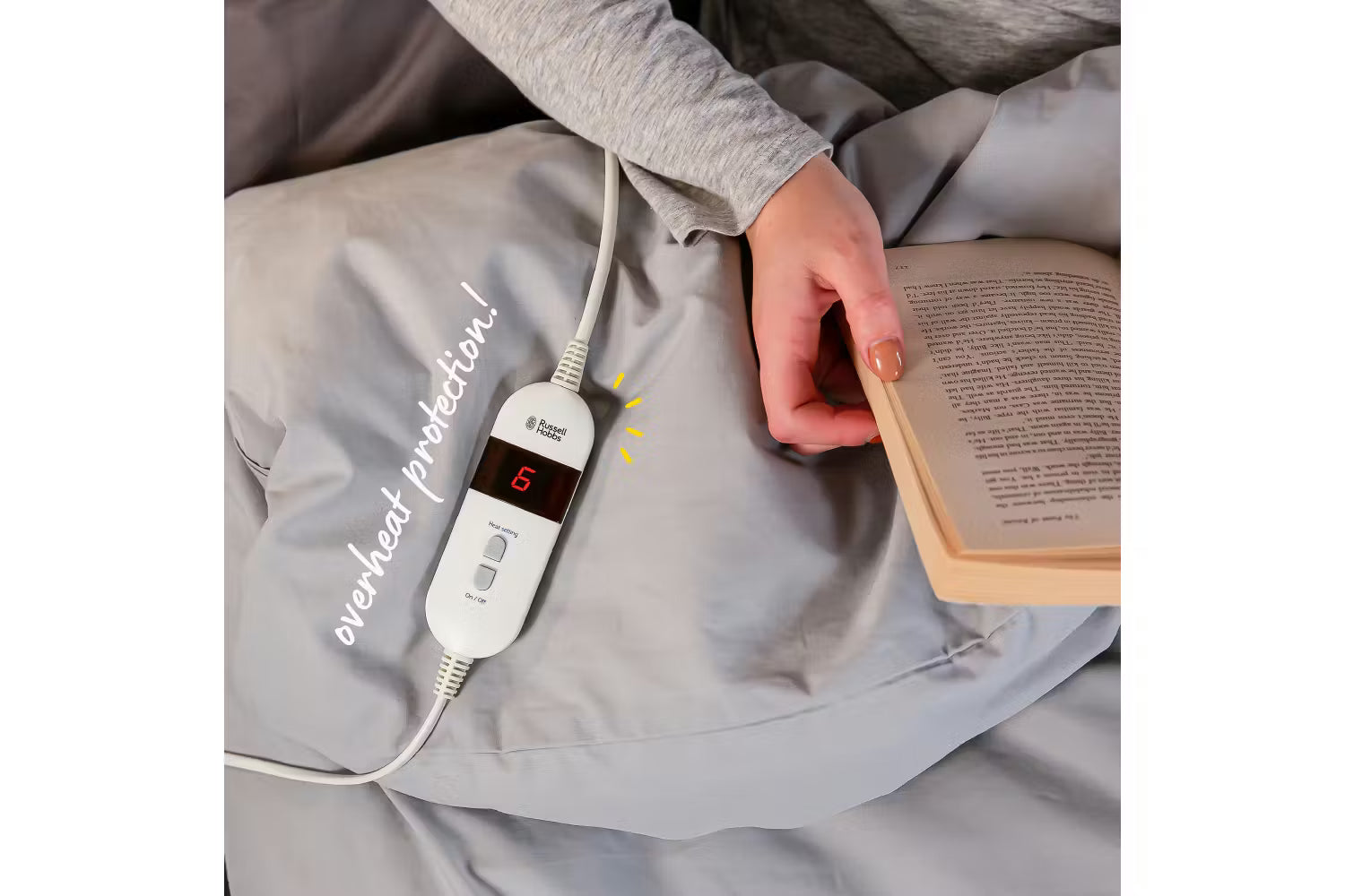 Russell Hobbs Electric Blanket Single Sherpa Fleece RHESB8001