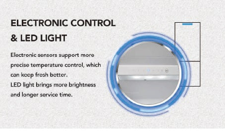 PowerPoint 54 cm White Smart Frost Fridge-Over-Freezer - 205 L Total Capacity