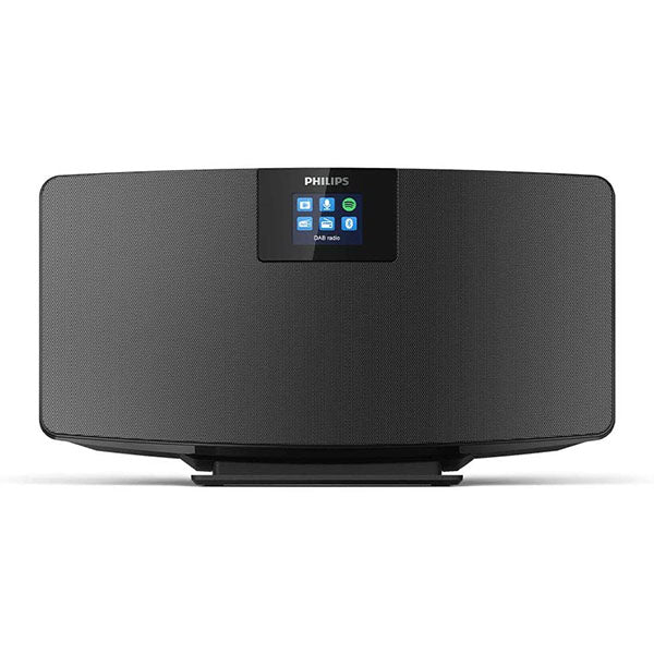 Philips TAM2805/10 Audio DAB + Radio Internet Radio (DAB+/FM, Wi-Fi, Multi-Pairing Bluetooth, Spotify Connect, Alarm Function, Stereo Sound, TFT Display, Slim Design), Black ds