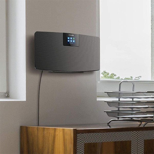 Philips TAM2805/10 Audio DAB + Radio Internet Radio (DAB+/FM, Wi-Fi, Multi-Pairing Bluetooth, Spotify Connect, Alarm Function, Stereo Sound, TFT Display, Slim Design), Black ds