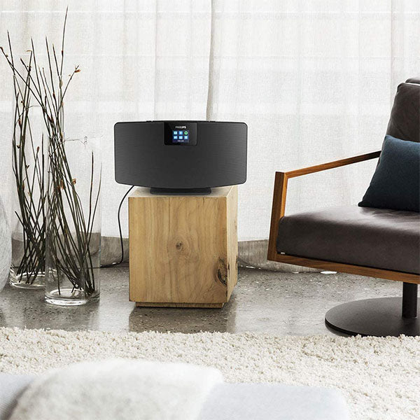 Philips TAM2805/10 Audio DAB + Radio Internet Radio (DAB+/FM, Wi-Fi, Multi-Pairing Bluetooth, Spotify Connect, Alarm Function, Stereo Sound, TFT Display, Slim Design), Black ds