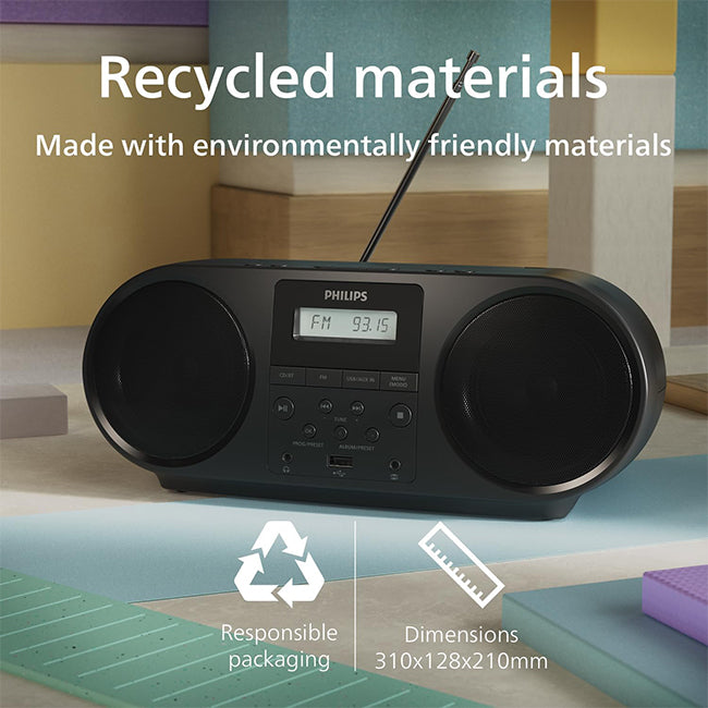 Philips TAZ5000/10 CD Soundmachine, All-in-one CD/FM Radio Player