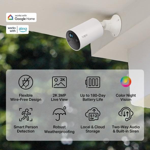 Tapo Battery-Powered Outdoor Security Camera