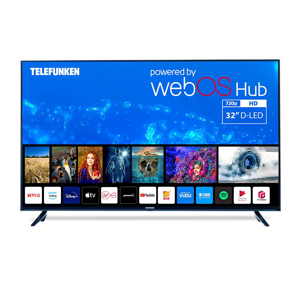 Telefunken 32″ D‑LED HD Smart TV - webOS