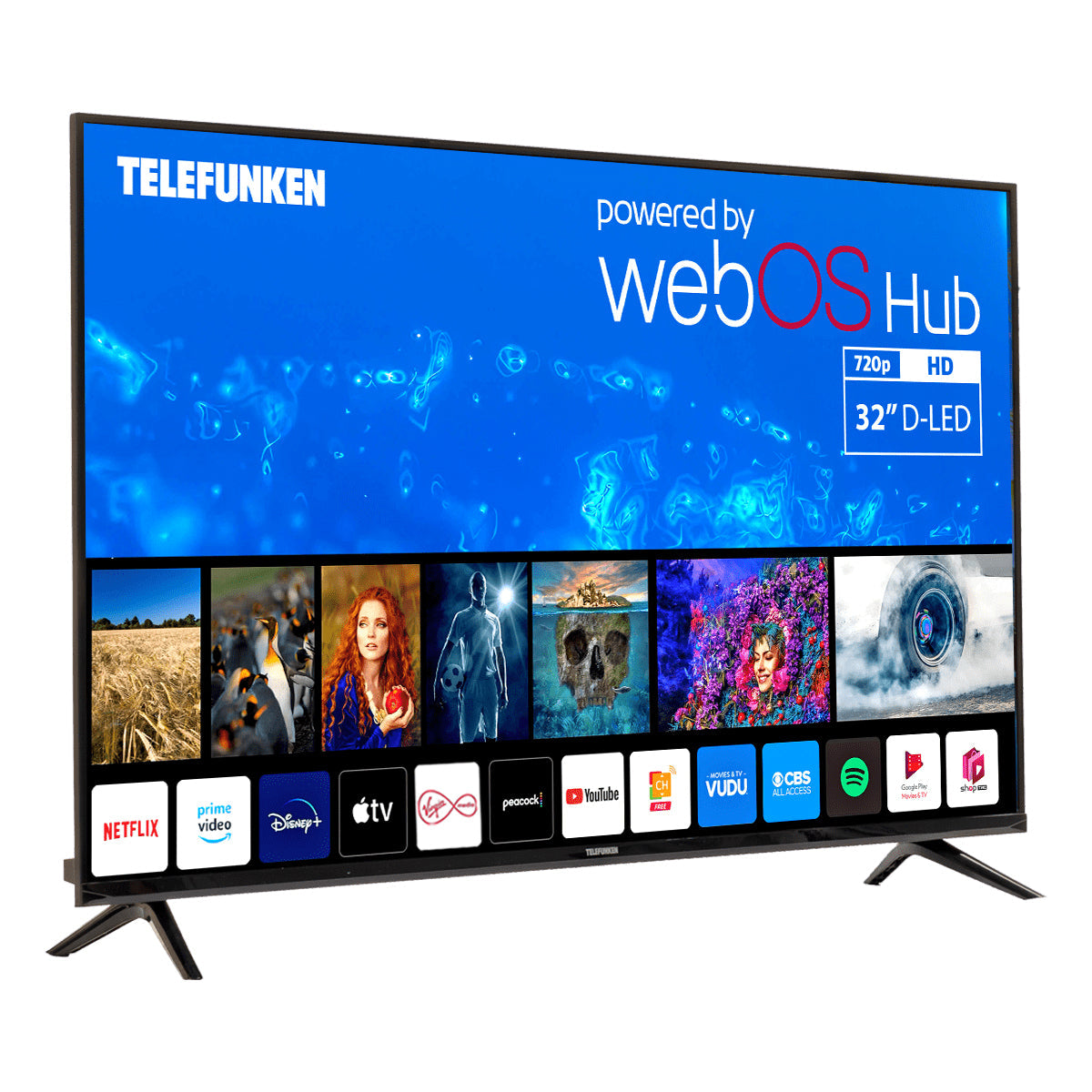 Telefunken 32″ D‑LED HD Smart TV - webOS