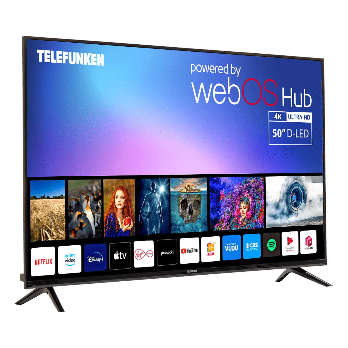 Telefunken 50″ 4K UHD Smart TV – webOS