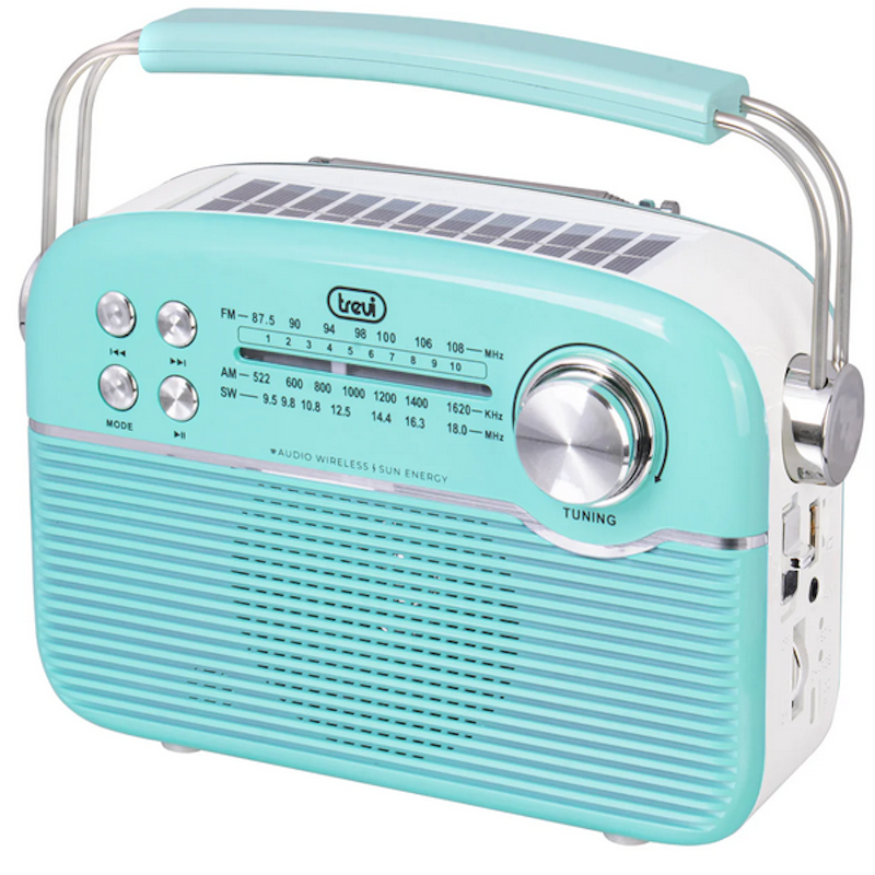 Trevi Retro Bluetooth Solar Portable Radio