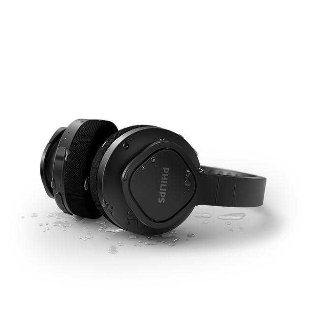 Philips TAA4216BK/00 On-Ear Wireless Sports Headphones IP55 Dust & Water Resistant