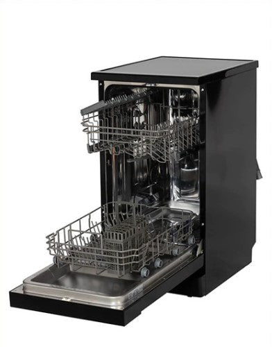 PowerPoint Slimline 45 cm PowerPoint 45 cm Freestanding Slimline Dishwasher – 10-Place, Black