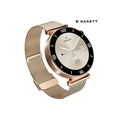 Smartwatch Garett Rose Gold Mesh Steel