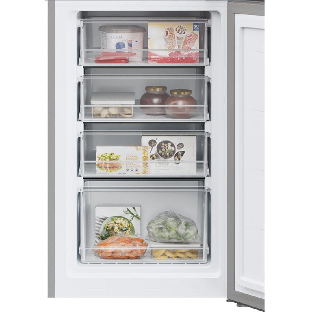 Hoover 252L 50/50 Low Frost Freestanding Fridge Freezer - Metal Back | HVT3CLECKIHS-1 Hoover Fridge Freezer Ben Sweeney Electrical Euronics