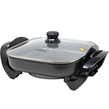 Tower Electric Non Stick Fry Pan Skillet | T14036GRY