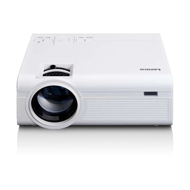 LENCO LPJ-280WH - LCD Projector with High Resolution, Supports Full HD 1080P Content – White