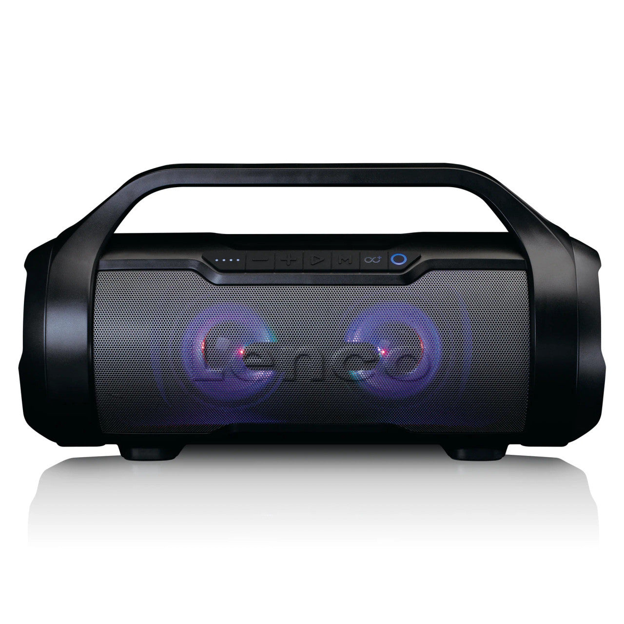 Lenco Splash‑Proof Bluetooth Speaker with FM, USB/SD & Party Lights