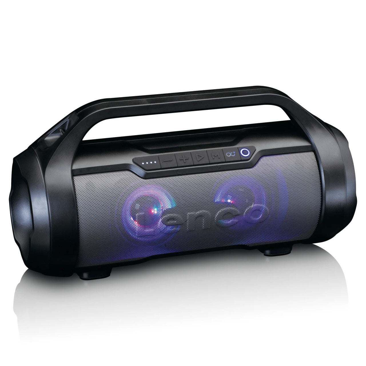 Lenco Splash‑Proof Bluetooth Speaker with FM, USB/SD & Party Lights