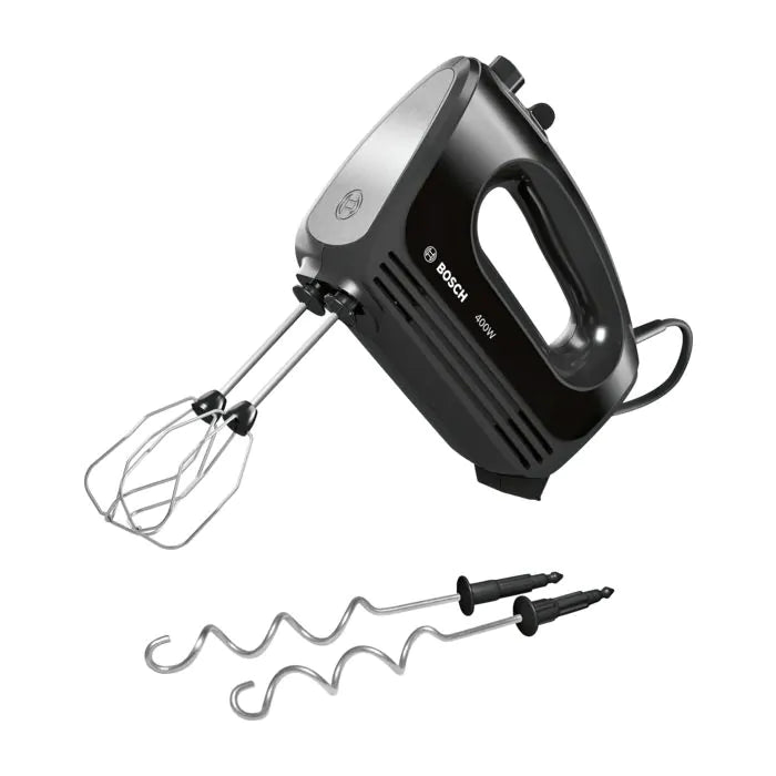 Bosch MFQ2420BGB Hand mixer Clever Mixx 400W Black Brushed stainless steel