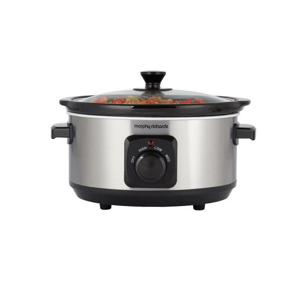 Morphy Richards Slow Cooker – Brushed Stainless Steel | 460017