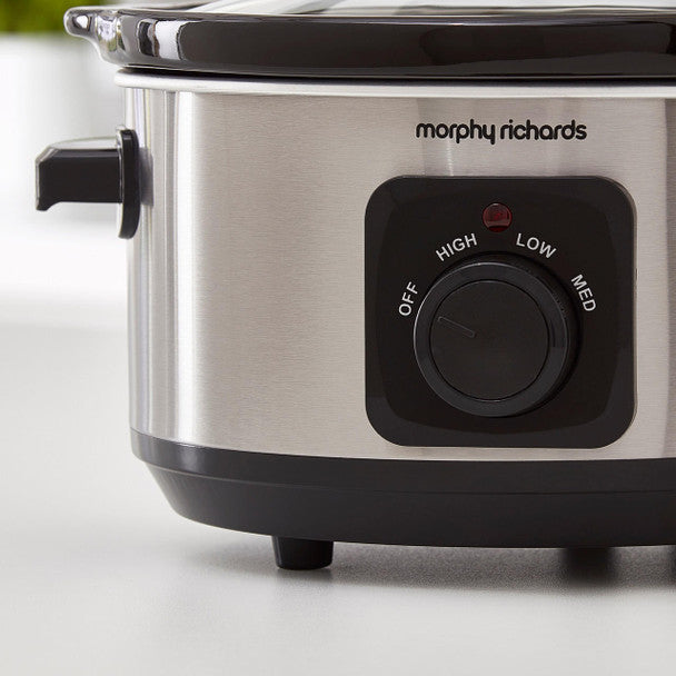 Morphy Richards Slow Cooker – Brushed Stainless Steel | 460017