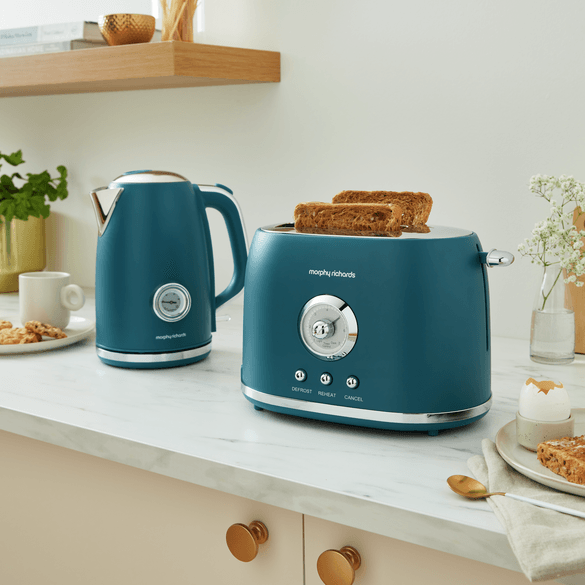 Morphy Richards Colour Boutique 2-Slice Toaster - Teal Green | 980601
