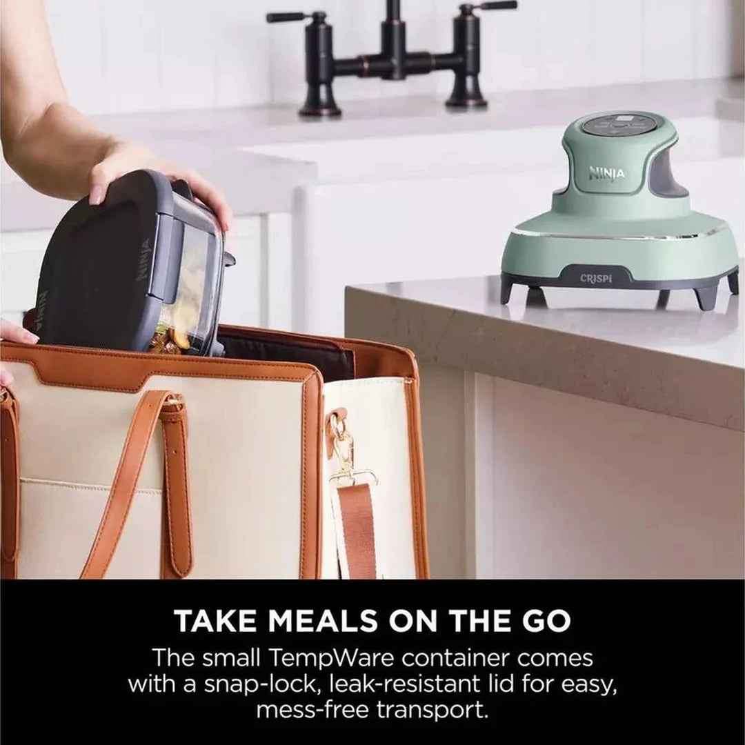Ninja Crispi™ 4-in-1 Portable Glass Air Fryer Cooking System - Sage | FN101UKSG Ninja Grill Ben Sweeney Electrical Euronics