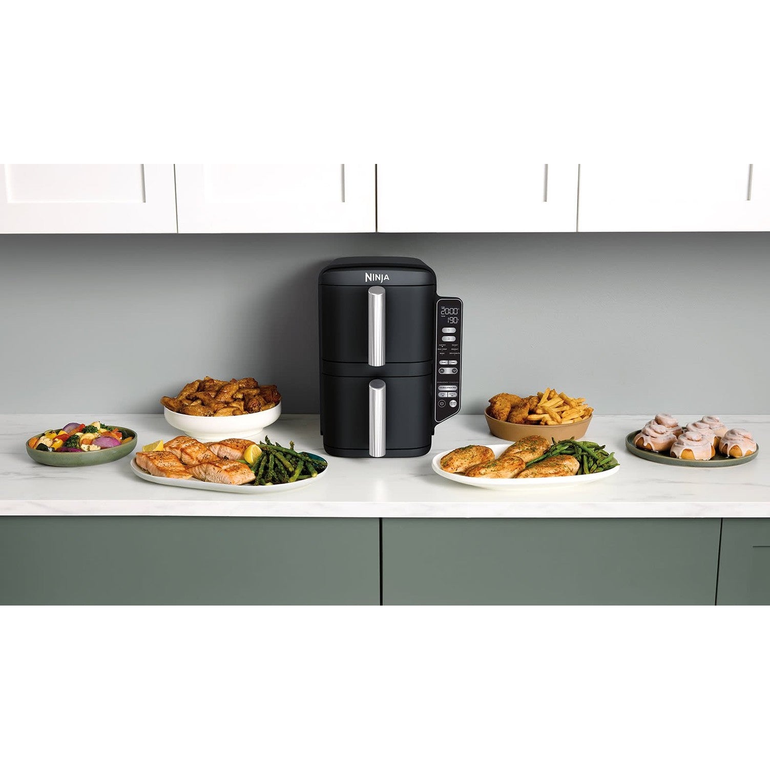 Ninja Double Stack 2-Drawer Air Fryer 7.6L – SL300UK Ninja Ben Sweeney Electrical Euronics