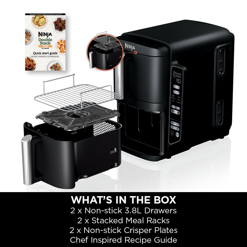Ninja Double Stack 2-Drawer Air Fryer 7.6L – SL300UK Ninja Ben Sweeney Electrical Euronics