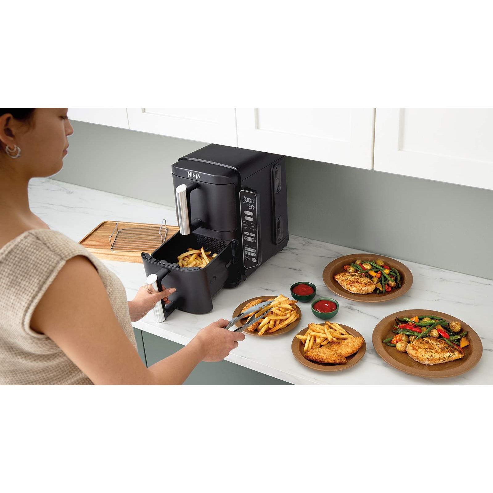 Ninja Double Stack 2-Drawer Air Fryer 7.6L – SL300UK Ninja Ben Sweeney Electrical Euronics