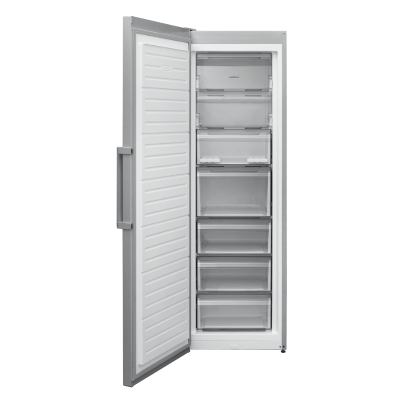 Nordmende Tall Freestanding Upright Freezer – Stainless Steel