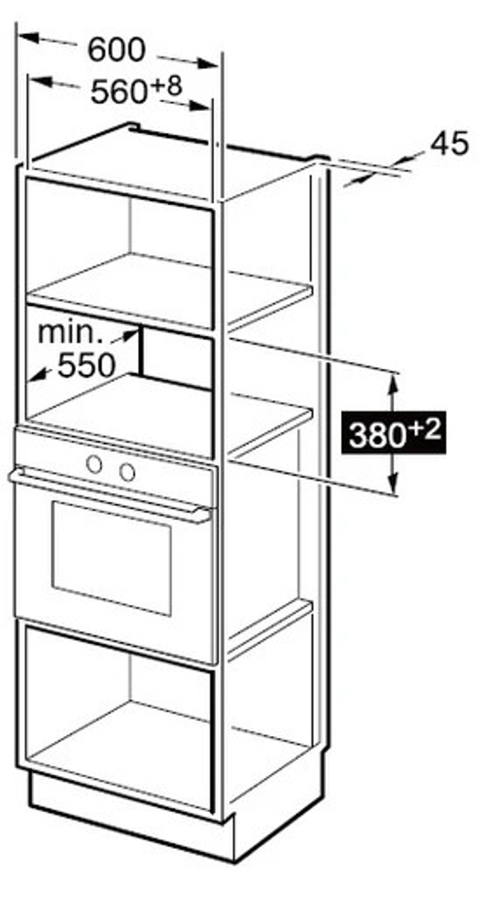 PowerPoint 20 L 800W Integrated Microwave – Black Glass