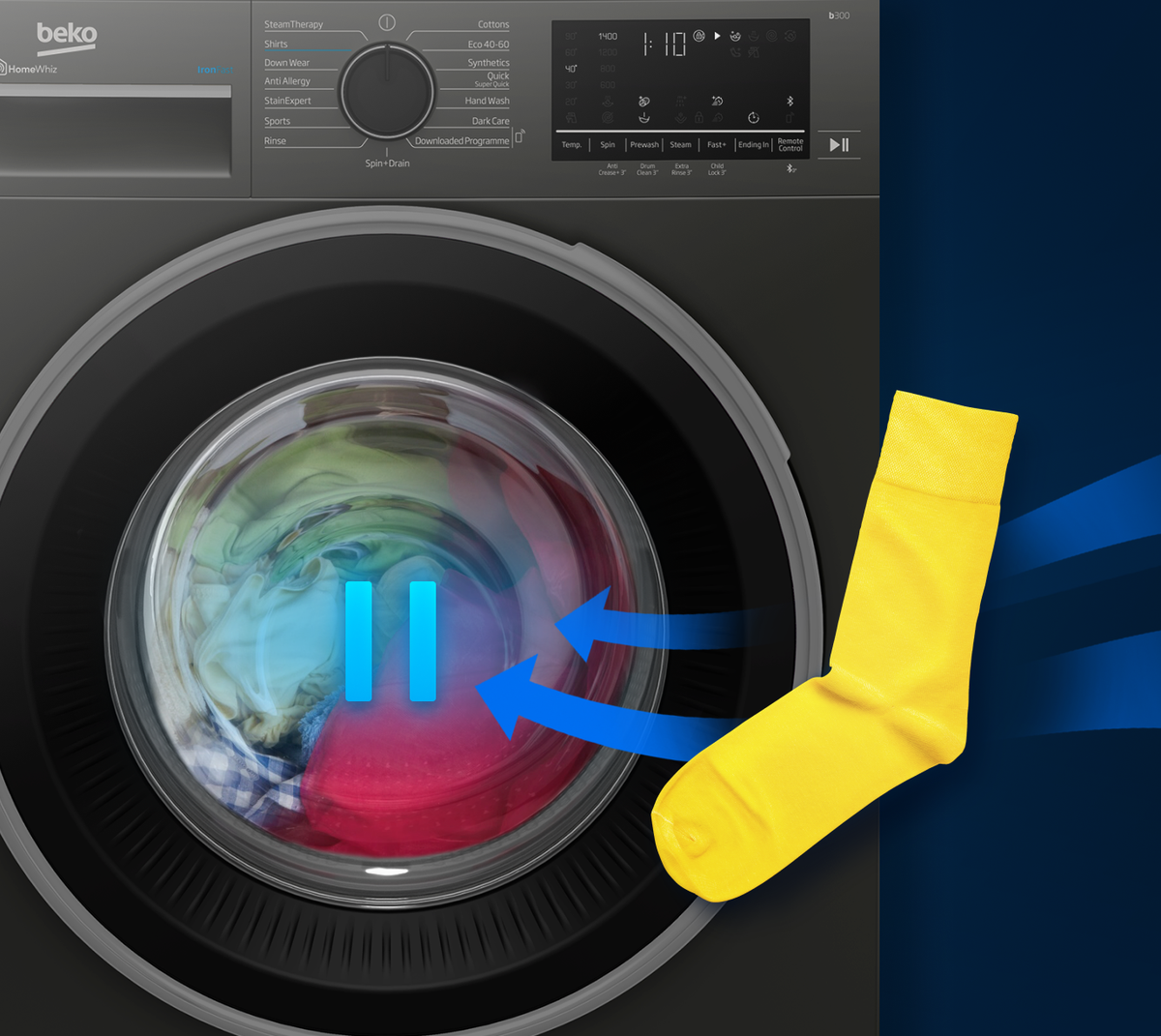 Beko 11Kg Washing Machine 1400 Spin | BM5WT61141TW