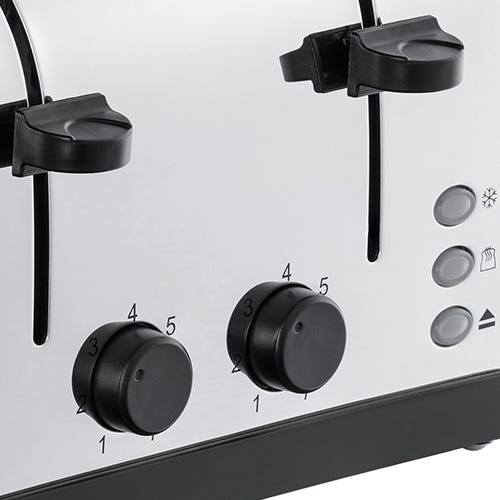 Russell Hobbs Stainless Steel 4 Slice Toaster - Cream | 28363