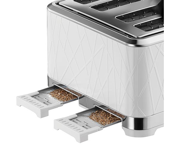 Russell Hobbs Structure White 4 Slice Toaster | 28100