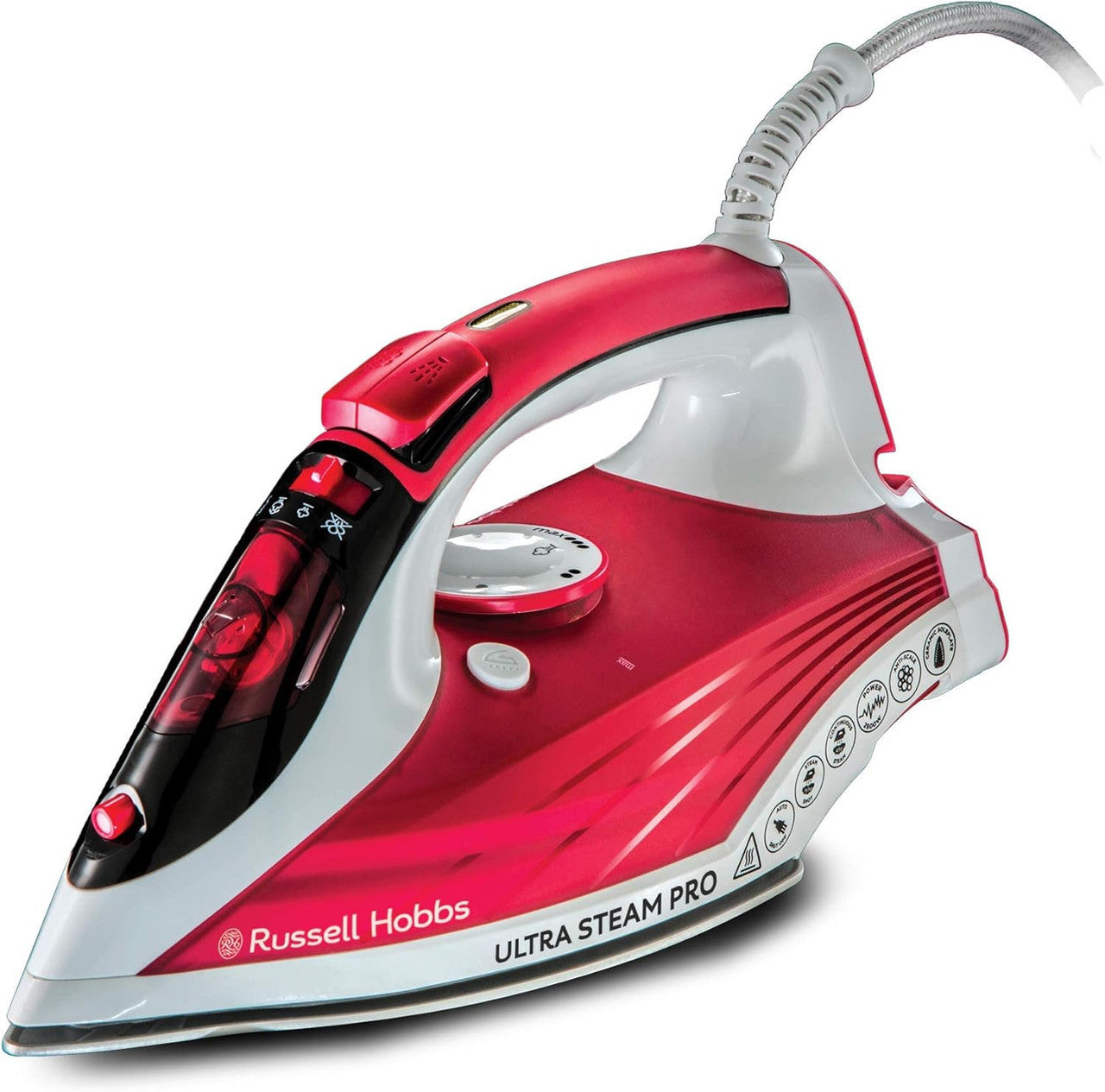 Russell Hobbs Ultra Steam Pro Iron - Red | 23990