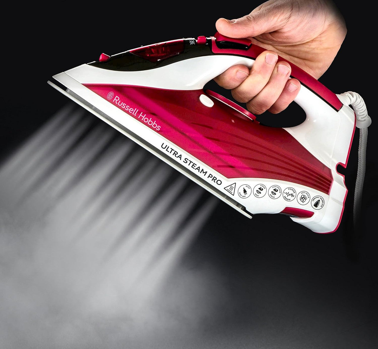 Russell Hobbs Ultra Steam Pro Iron - Red | 23990