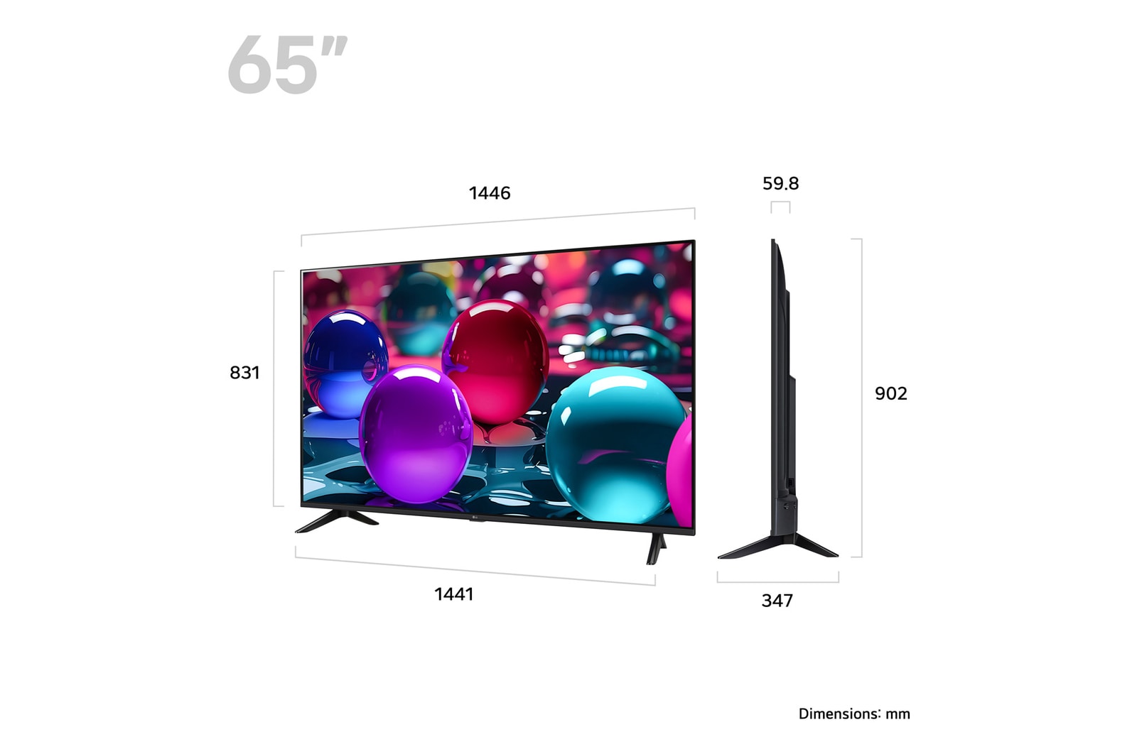 LG UA73 65" 4K UHD LED Smart TV | 65UA73006LA.AEKQ LG TV Ben Sweeney Electrical Euronics