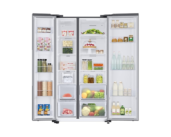 Samsung American Style Side-by-Side Fridge Freezer – SpaceMax 652 L – Stainless Steel