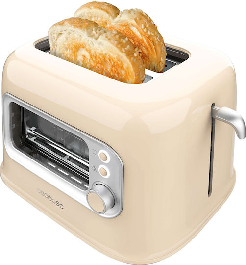 Cecotec Retrovision Toaster 2 Slots 700W Beige